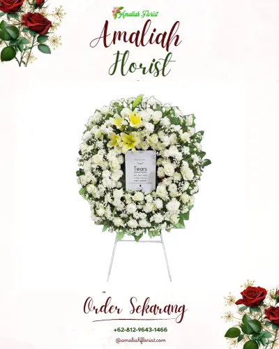 Krans Bunga Duka Cita di Cintajaya